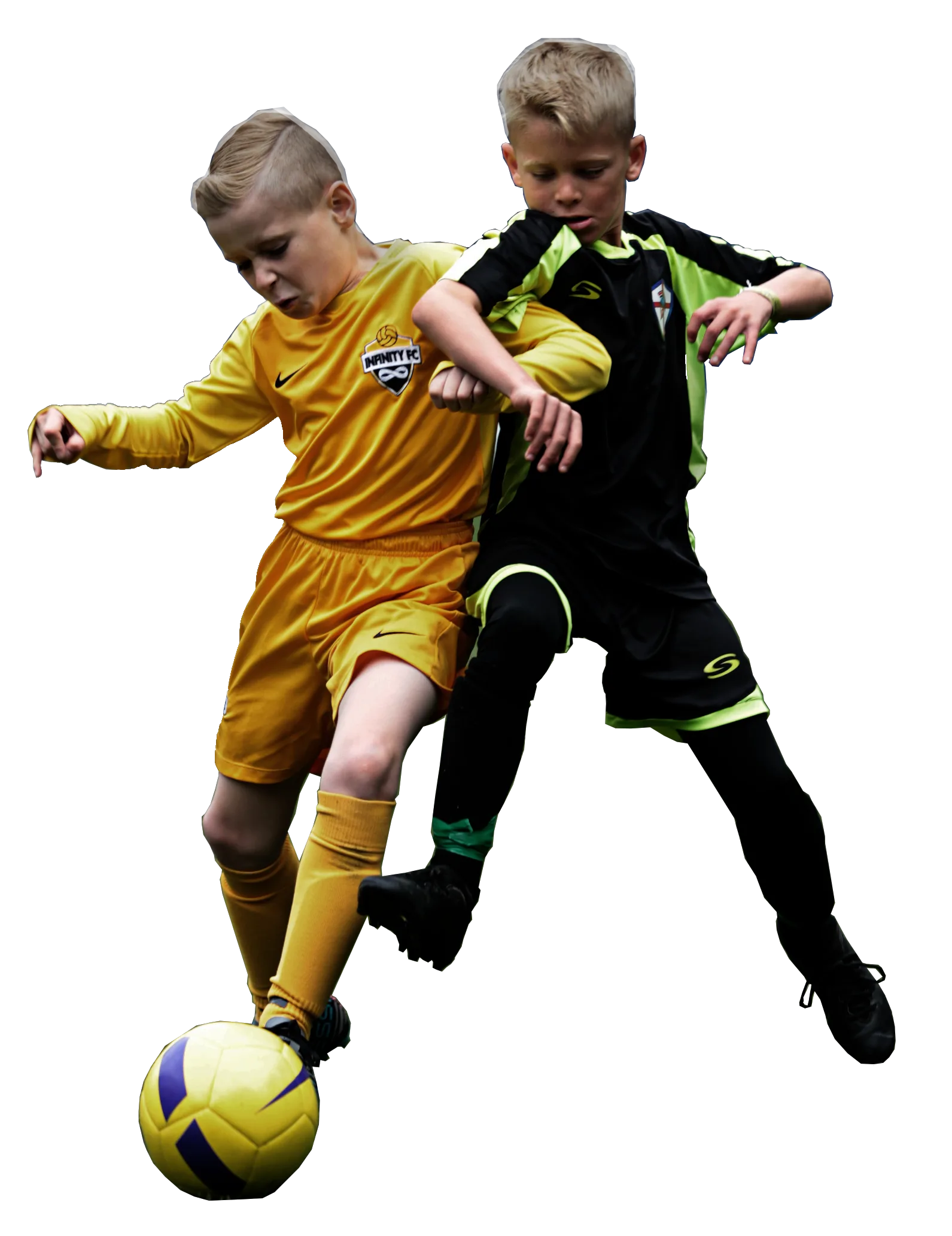 Youth players in action
